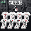 MLB All Teams x One Piece - IMU Edition Japanese Style Baseball Jersey White