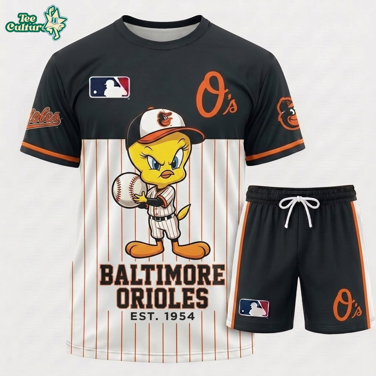 MLB All Teams x Tweety Looney Tunes Jersey Tshirt