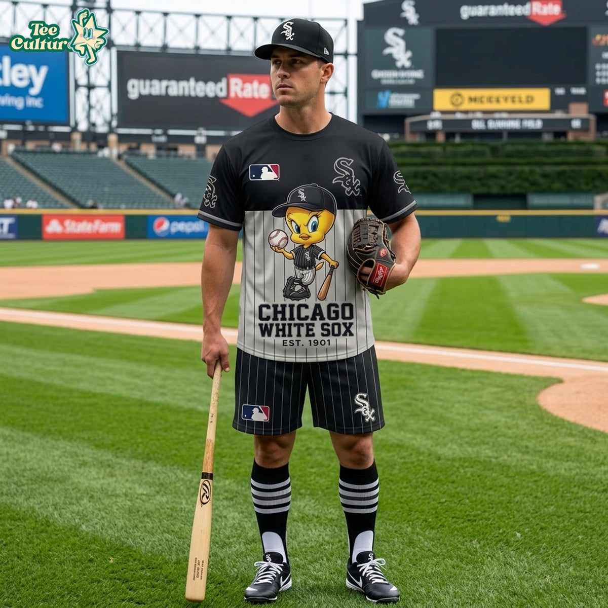 MLB All Teams x Tweety Looney Tunes Jersey Tshirt