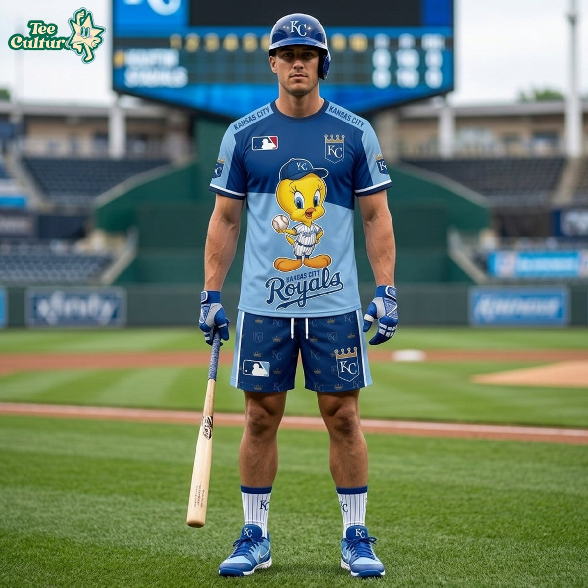 MLB All Teams x Tweety Looney Tunes Jersey Tshirt