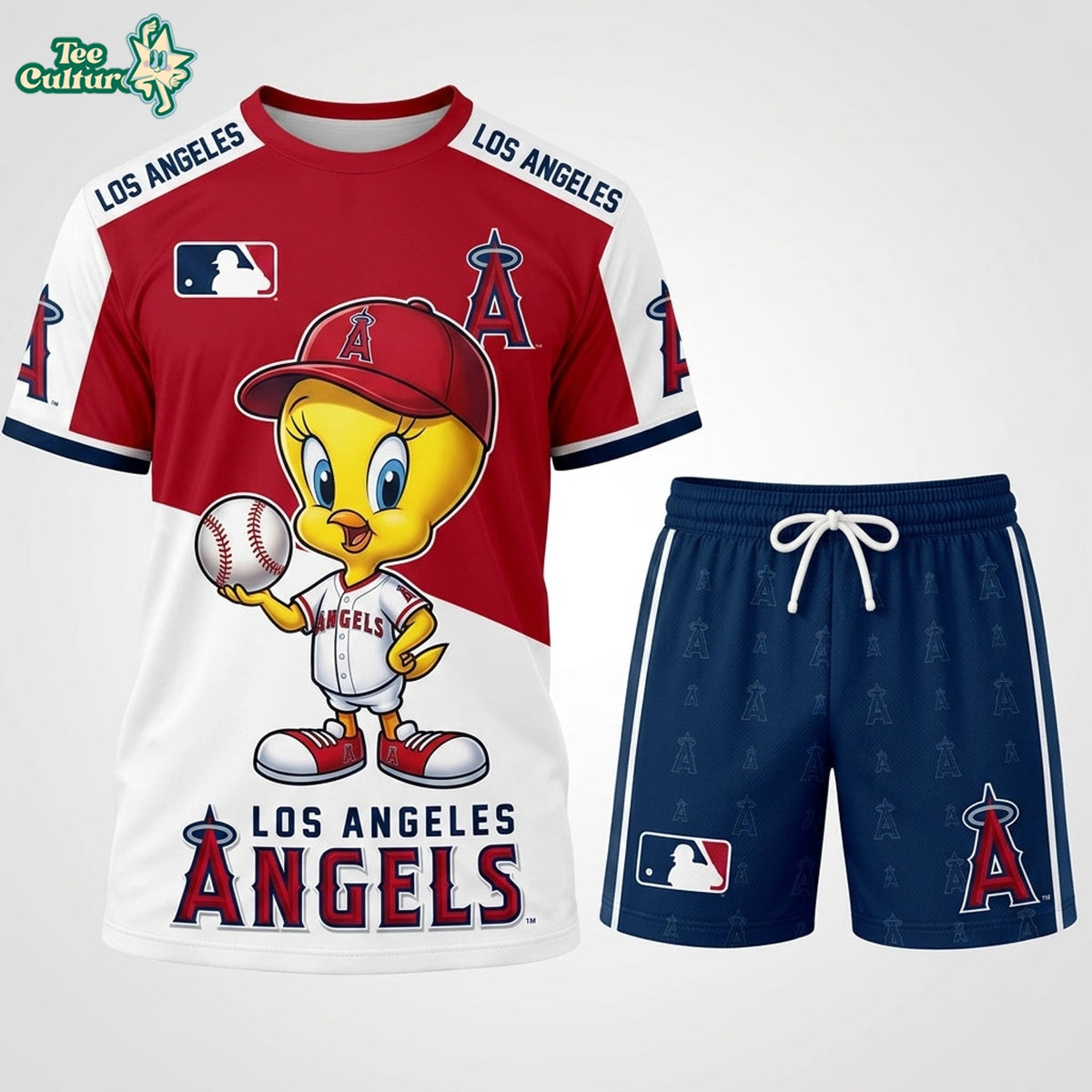 MLB All Teams x Tweety Looney Tunes Jersey Tshirt