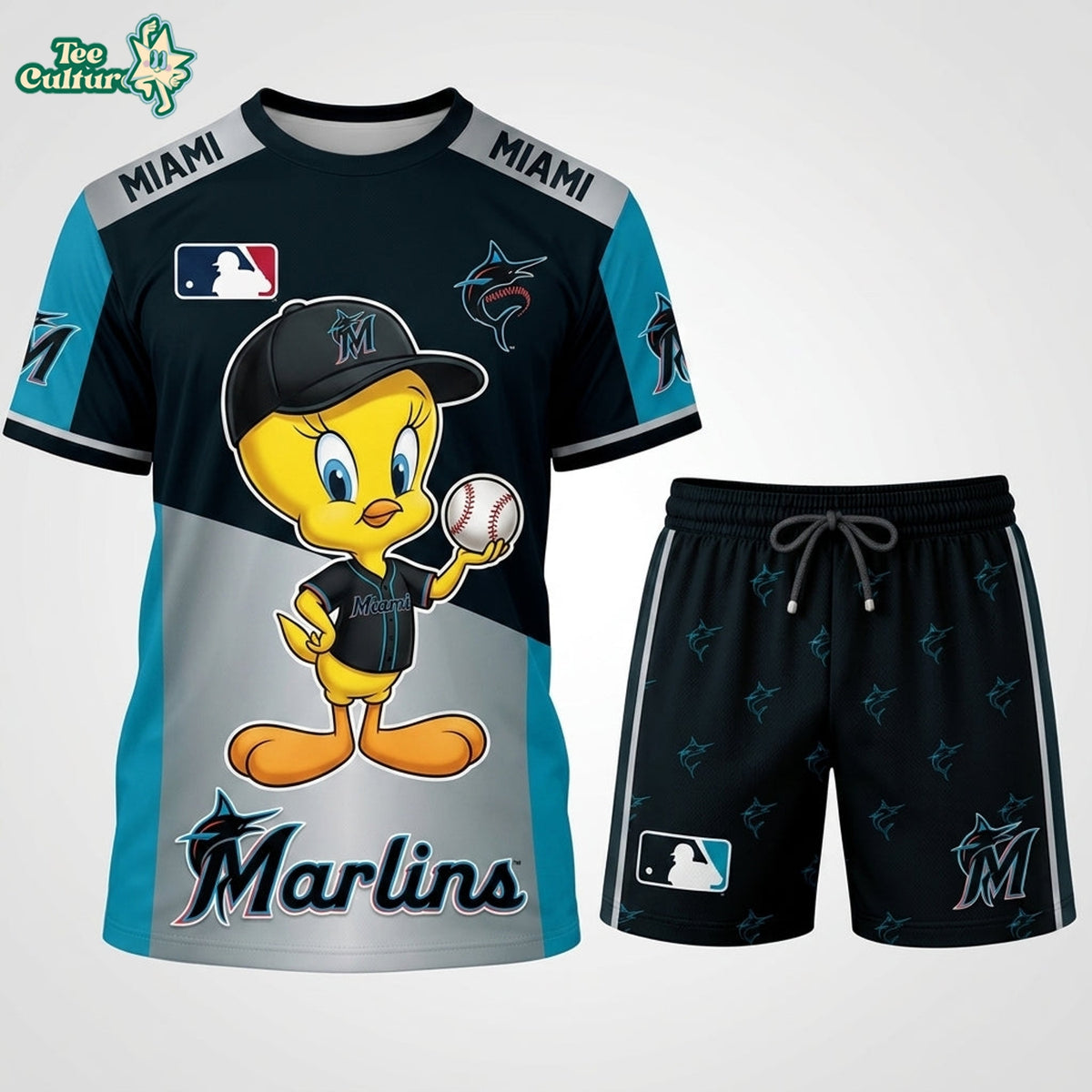MLB All Teams x Tweety Looney Tunes Jersey Tshirt