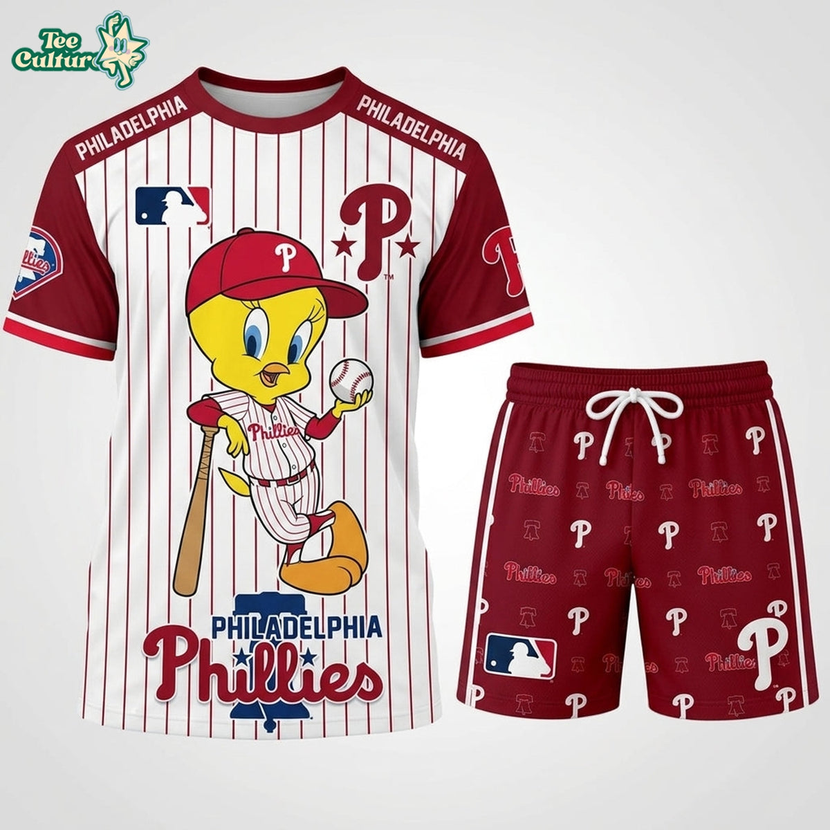 MLB All Teams x Tweety Looney Tunes Jersey Tshirt
