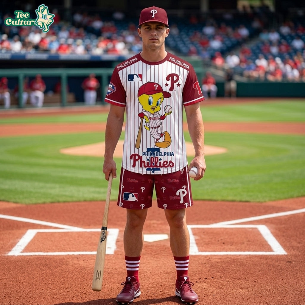 MLB All Teams x Tweety Looney Tunes Jersey Tshirt