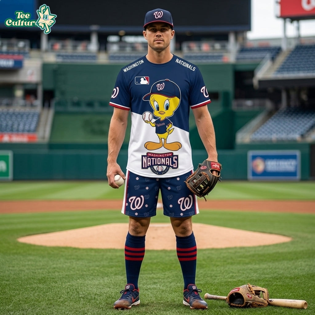 MLB All Teams x Tweety Looney Tunes Jersey Tshirt