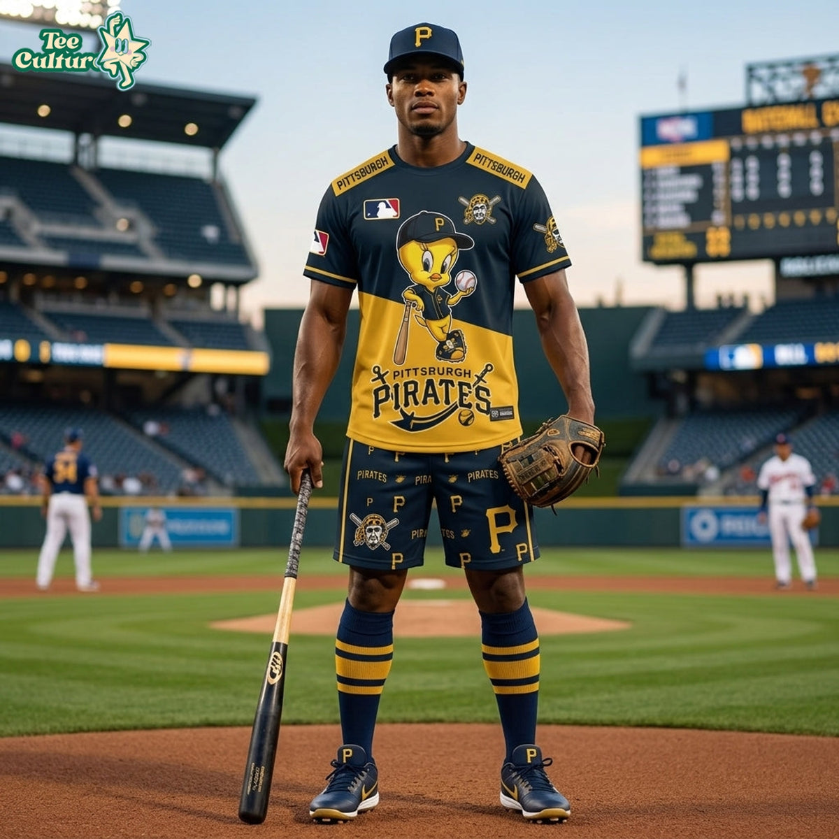 MLB All Teams x Tweety Looney Tunes Jersey Tshirt