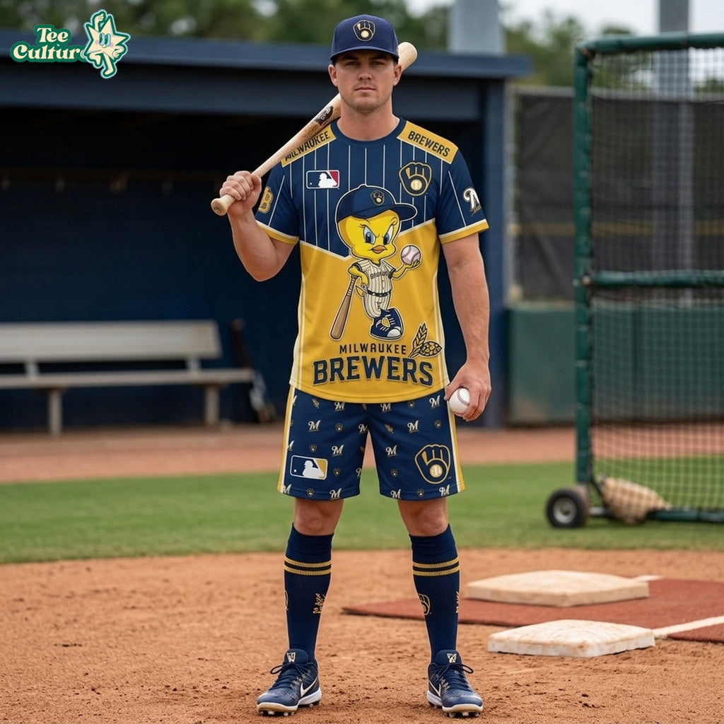 MLB All Teams x Tweety Looney Tunes Jersey Tshirt