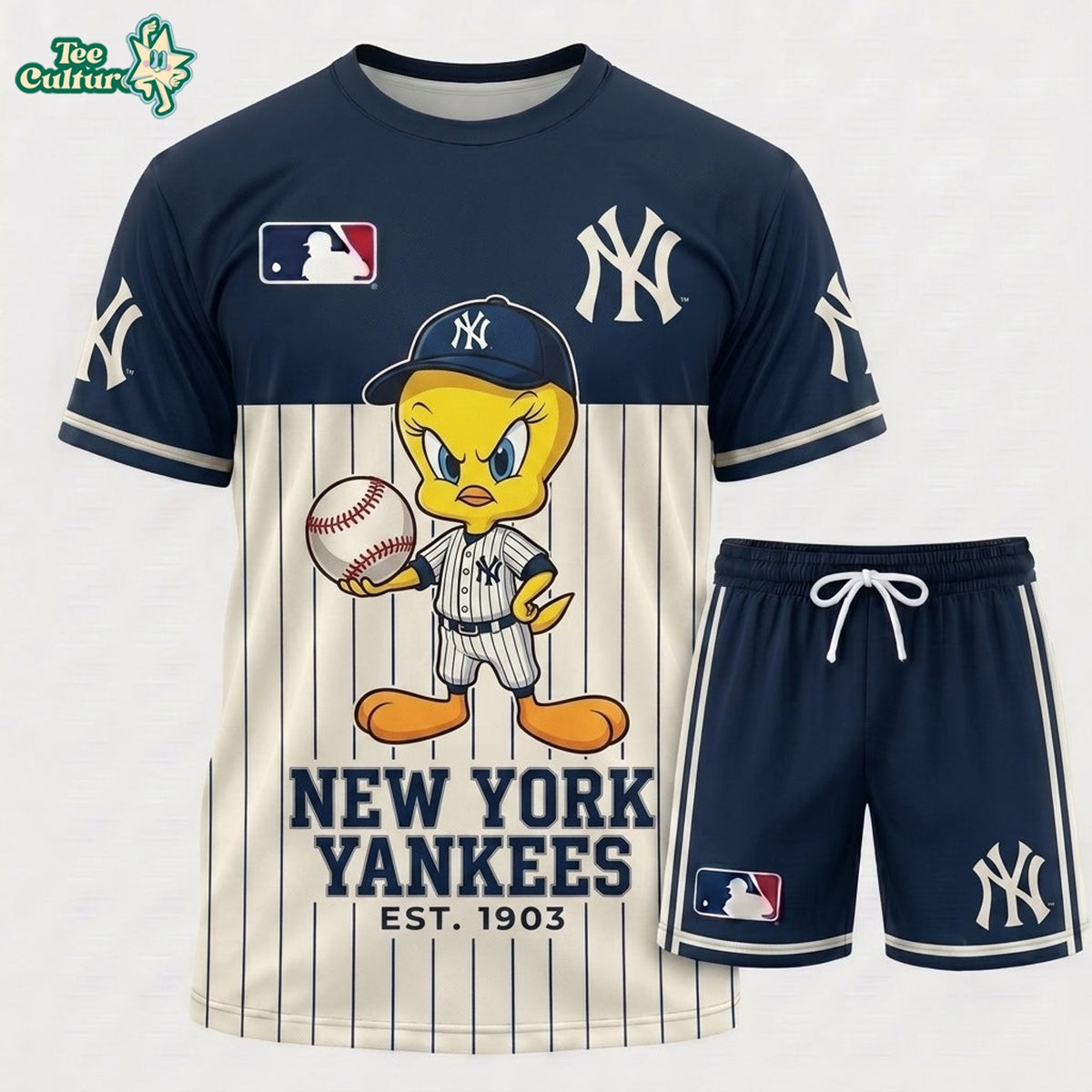 MLB All Teams x Tweety Looney Tunes Jersey Tshirt