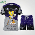 MLB All Teams x Tweety Looney Tunes Jersey Tshirt