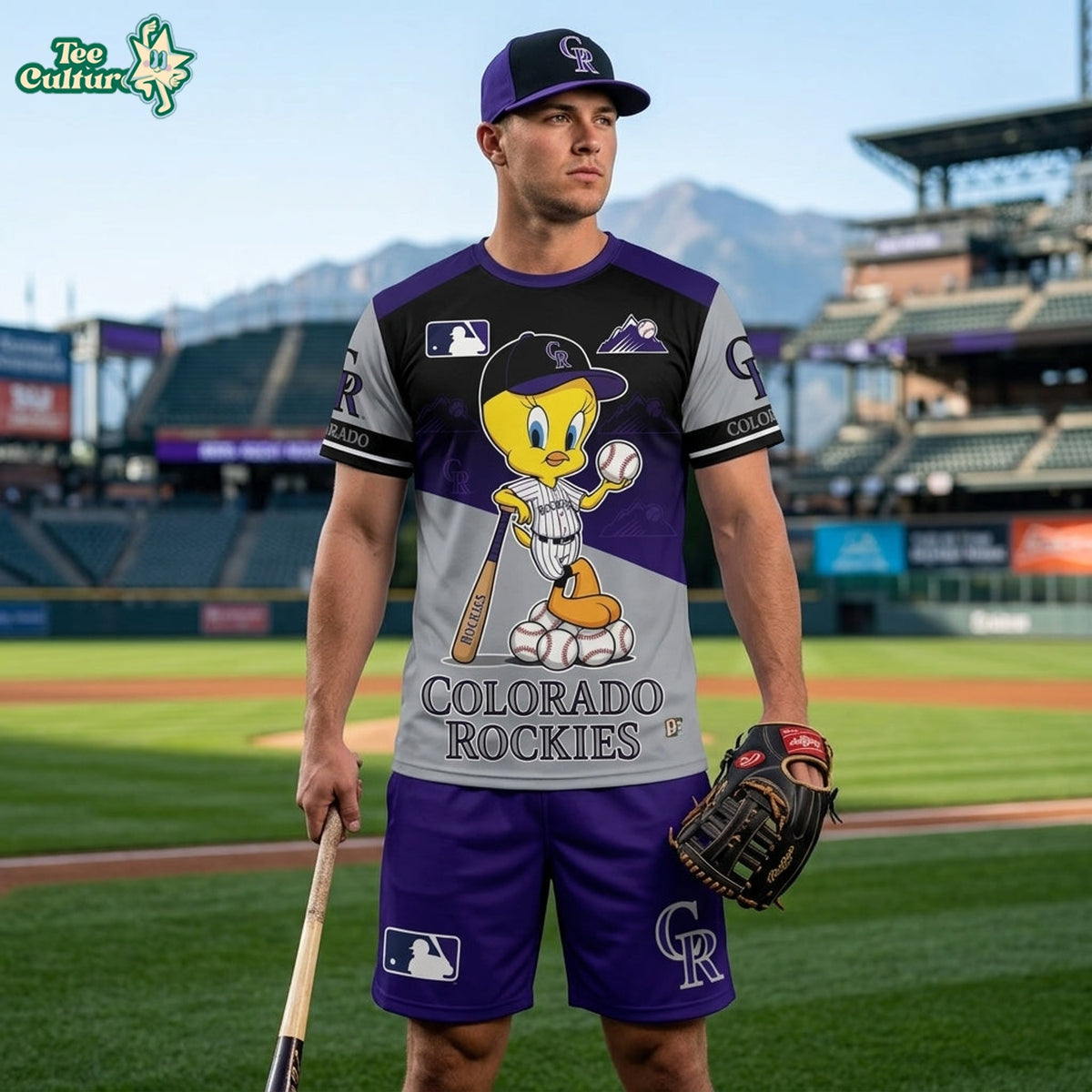 MLB All Teams x Tweety Looney Tunes Jersey Tshirt