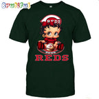 MLB Cincinnati T-Shirt Betty Boop Baseball Tshirt