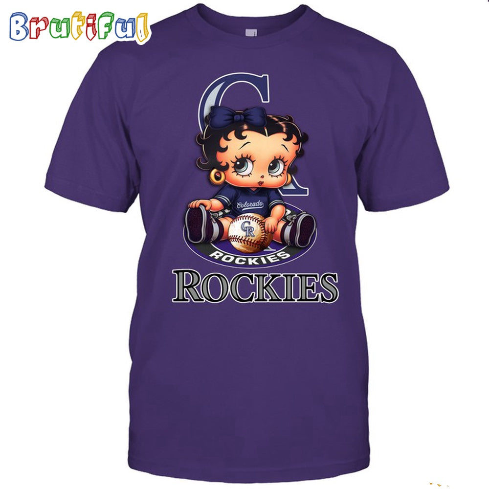 MLB Colorado T-Shirt Betty Boop Baseball Tshirt