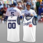 MLB Los Angeles Dodgers Custom Basketball Jersey