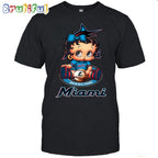 MLB Miami T-Shirt Betty Boop Baseball Tshirt