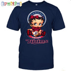 MLB Minnesota T-Shirt Betty Boop Baseball Tshirt
