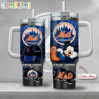 MLB New York Mets Tumbler Mickey Mouse Customzed Handle Cup