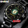 MLB Oakland Athletics Watch Black Fashion Watch Baseball Game