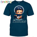 MLB Seattle T-Shirt Betty Boop Baseball Tshirt