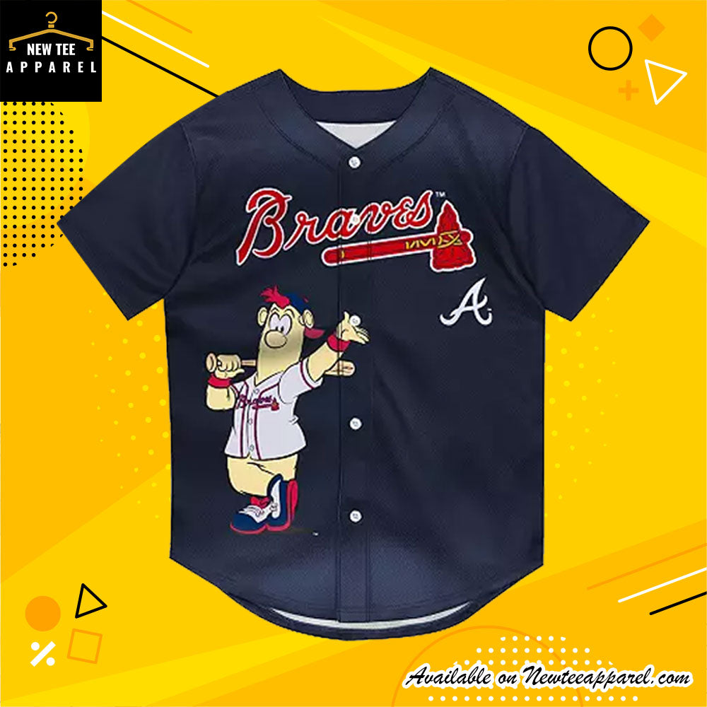 MLB Team Apparel Toddler Atlanta Braves Mascot Jersey