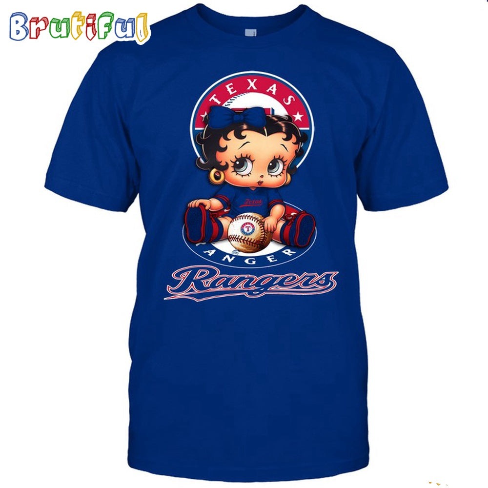 MLB Texas T-Shirt Betty Boop Baseball Tshirt
