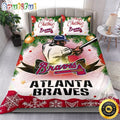 MLB Atlanta Braves Bedding Sets Merry Christmas Quilt Bedding Sets