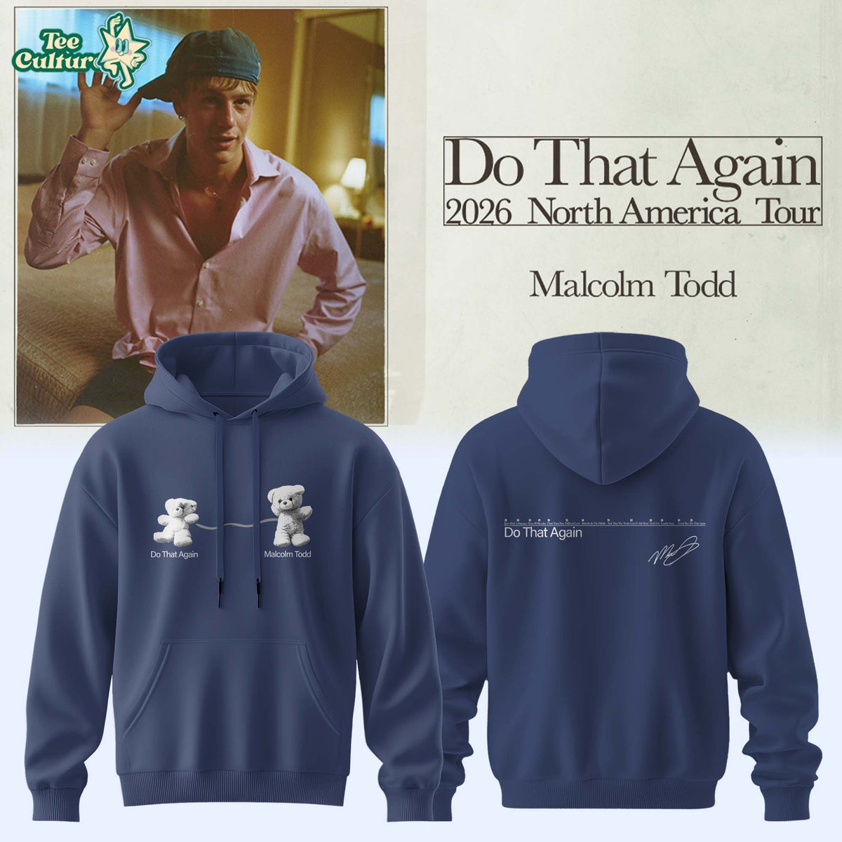 Malcolm Todd Do That Again Tour Signed Hoodie
