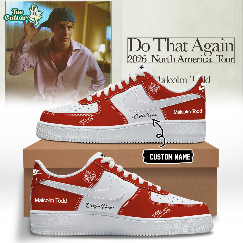 Malcolm Todd Do That Again Tour Signed Shoes 31