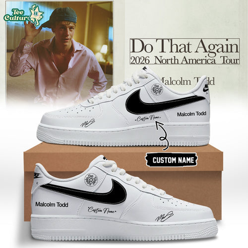 Malcolm Todd Do That Again Tour Signed Shoes 33