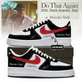 Malcolm Todd Do That Again Tour Signed Shoes 45