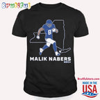 Malik Nabers State Star Map 2024 T Shirt