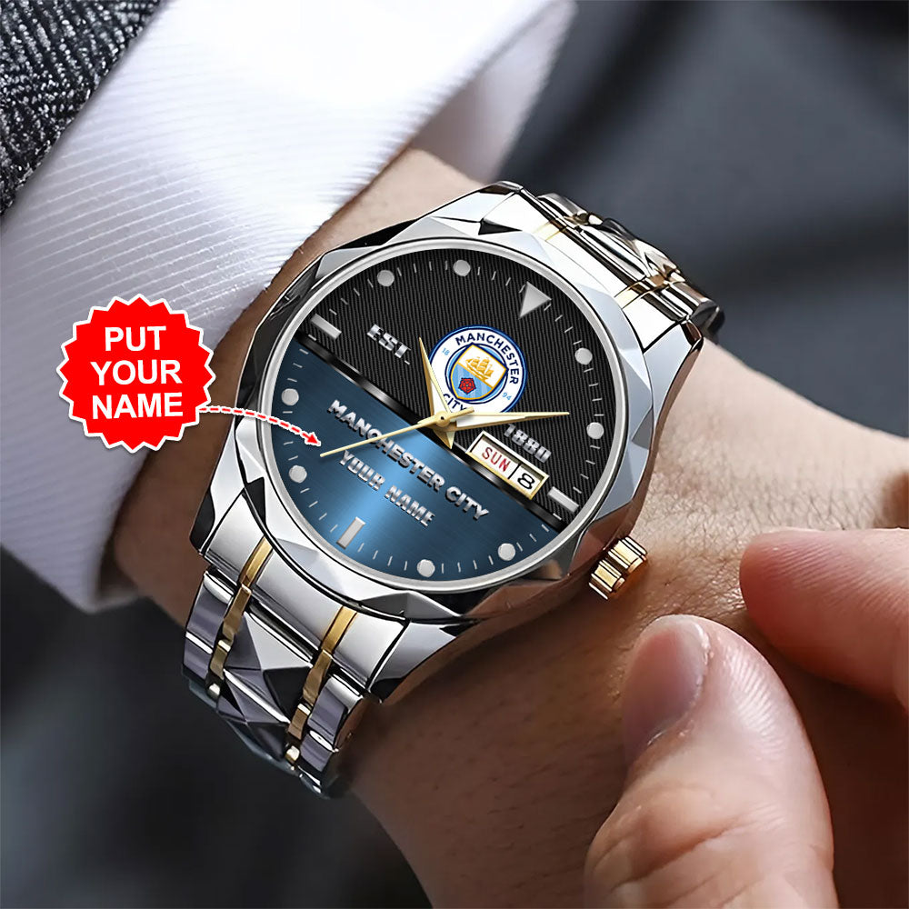Personalized Manchester City Alloy Luxury Quartz Watch - TANTN15464