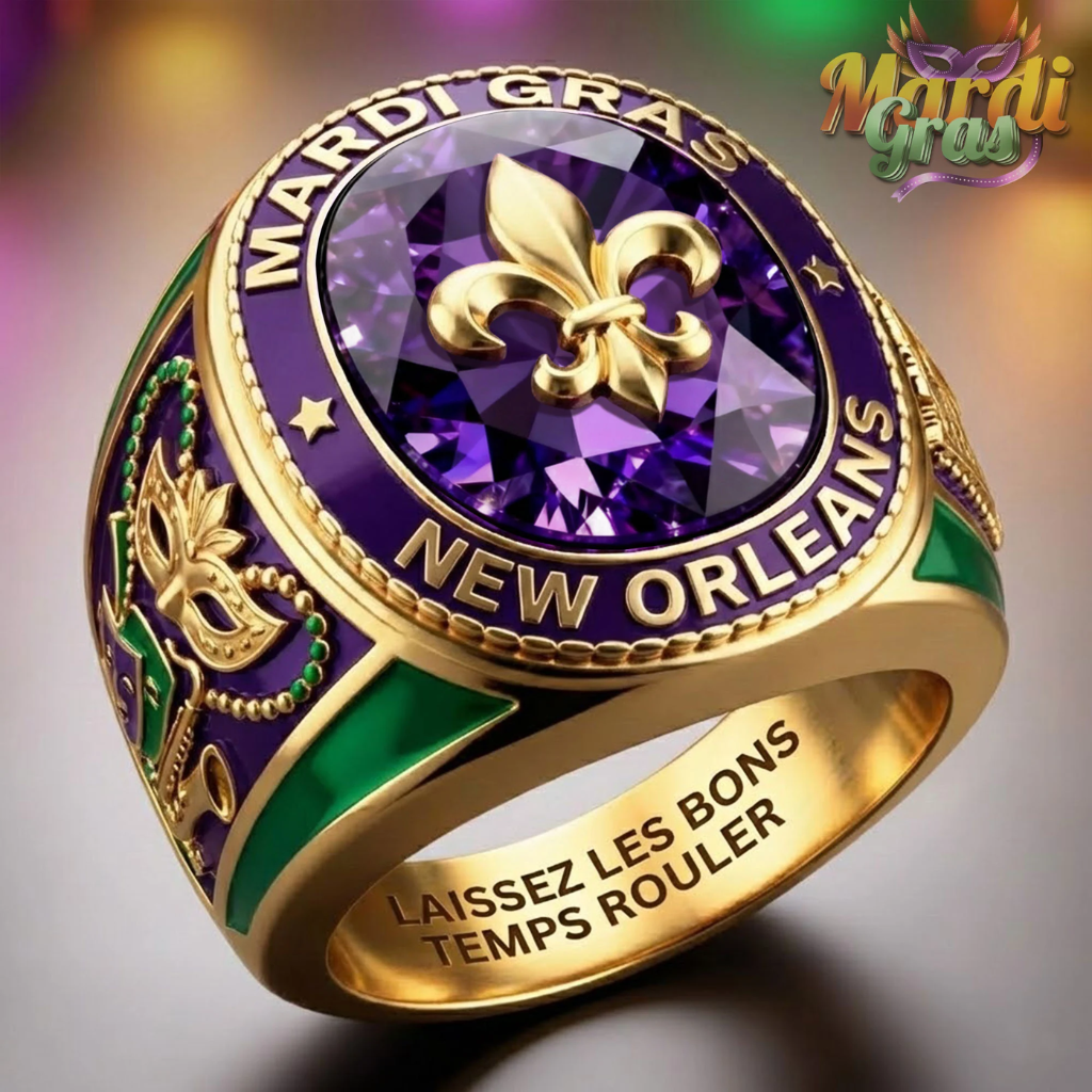 Mardi Gras New Orleans Ring