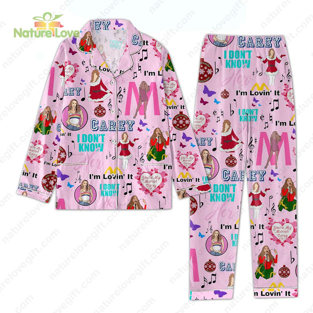 Mariah Carey I Don’t Know I’m Loving It Pink Pajamas Set