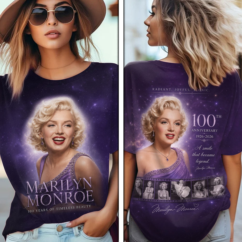 Marilyn Monroe 100th Anniversary 3D Apparel – TMTHU7910