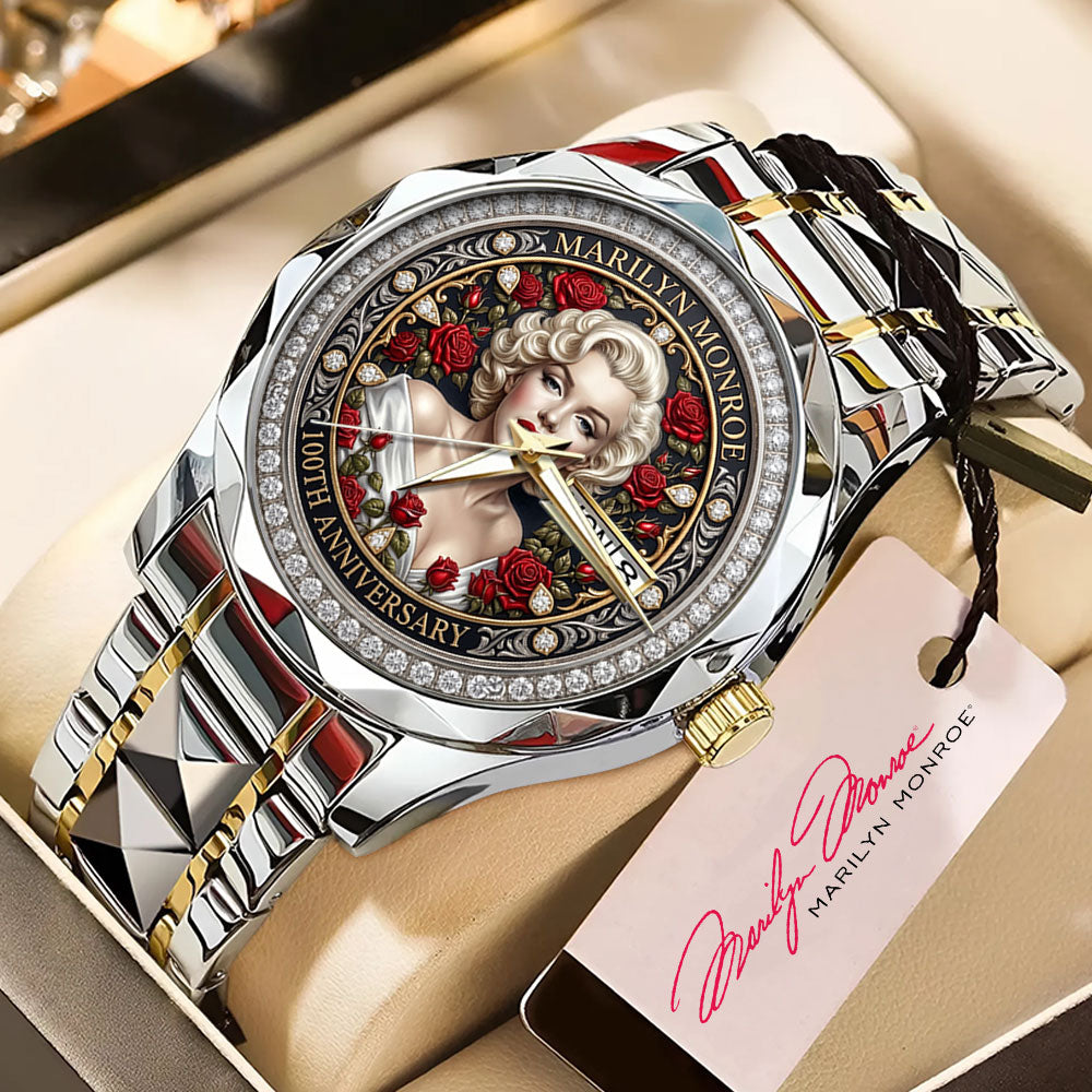 Marilyn Monroe 100th Anniversary Alloy Luxury Quartz Watch - TMTHU7638