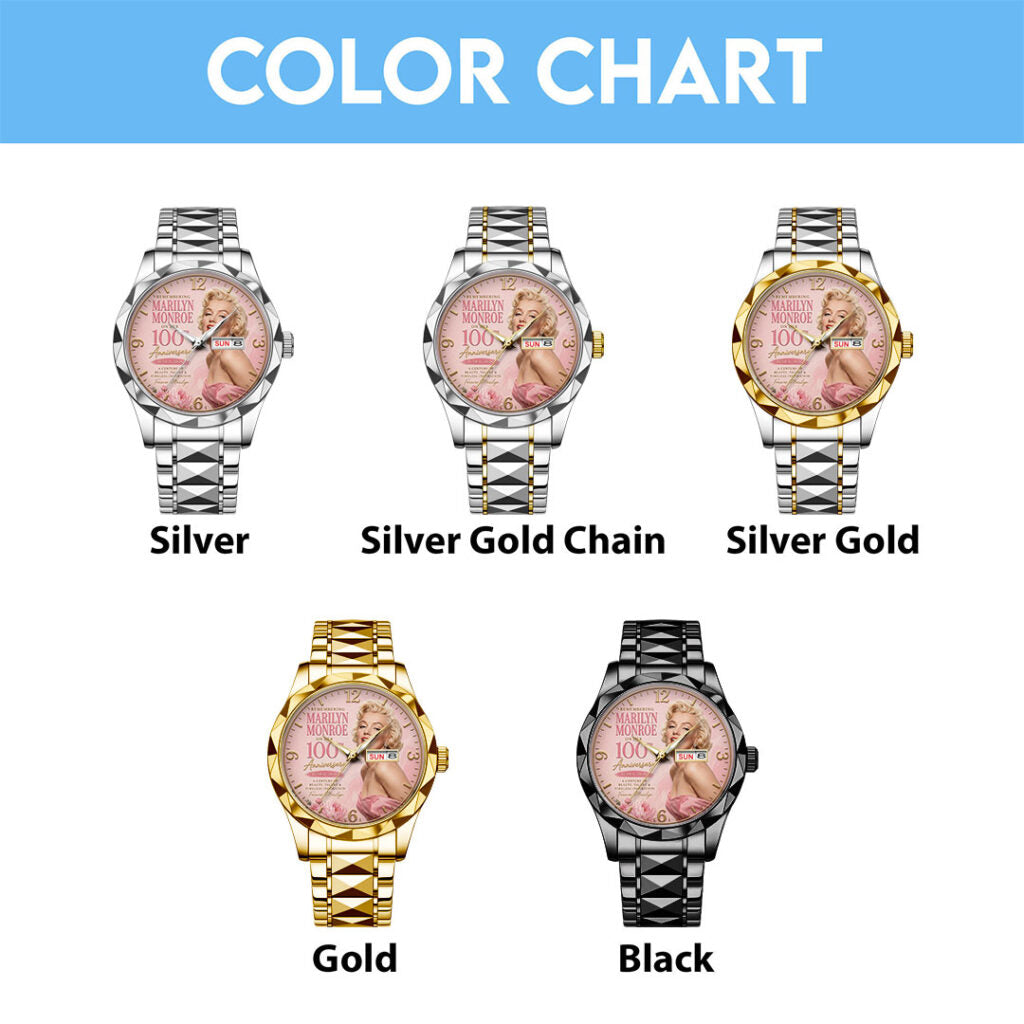 Marilyn Monroe 100th Anniversary Alloy Luxury Quartz Watch - TMTHU7665