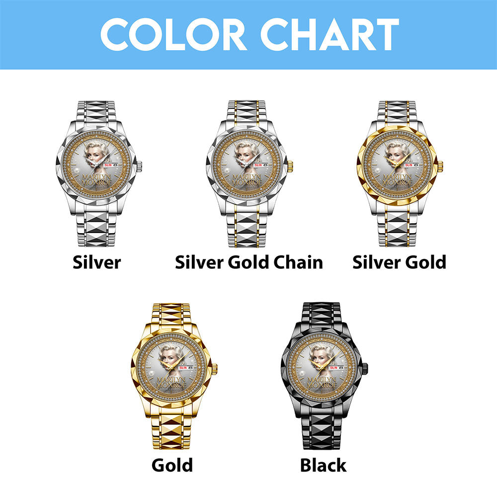 Marilyn Monroe 100th Anniversary Alloy Luxury Quartz Watch - TMTHU7942