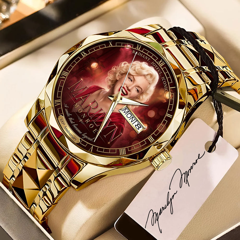 Marilyn Monroe 100th Anniversary Alloy Luxury Quartz Watch - TMTHU7943