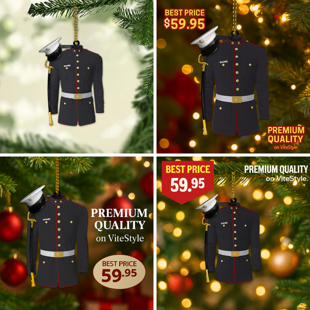 Marine Uniform Ornament Personalized ornament