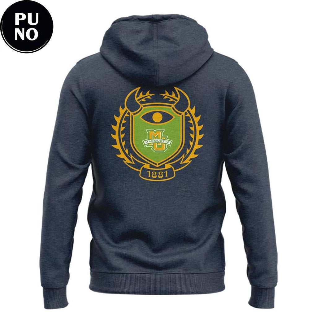 Marquette Golden Eagles x Monsters University Mike Wazowski Hoodie T-Shirt
