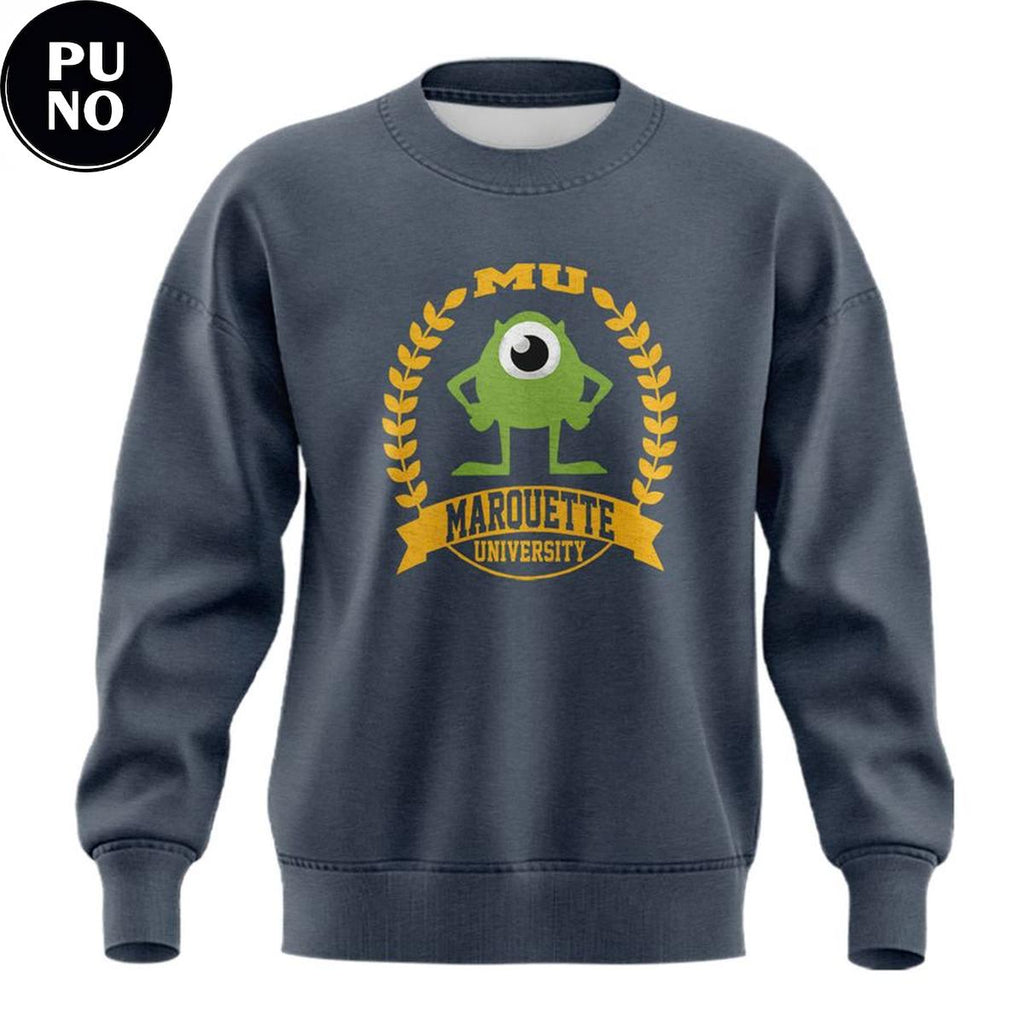 Marquette Golden Eagles x Monsters University Mike Wazowski Hoodie T-Shirt