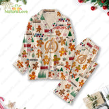 Marvel Avengers Gingerbread Cookies Holiday Christmas Pajamas Set