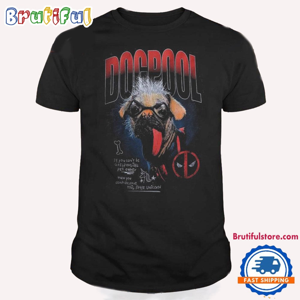 Marvel Deadpool Wolverine Dogpool Mineral Wash T Shirt
