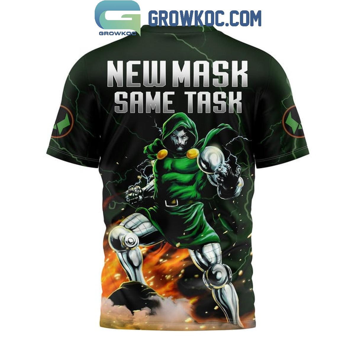 Marvel Doctor Doom New Mask Same Task Hoodie T Shirt