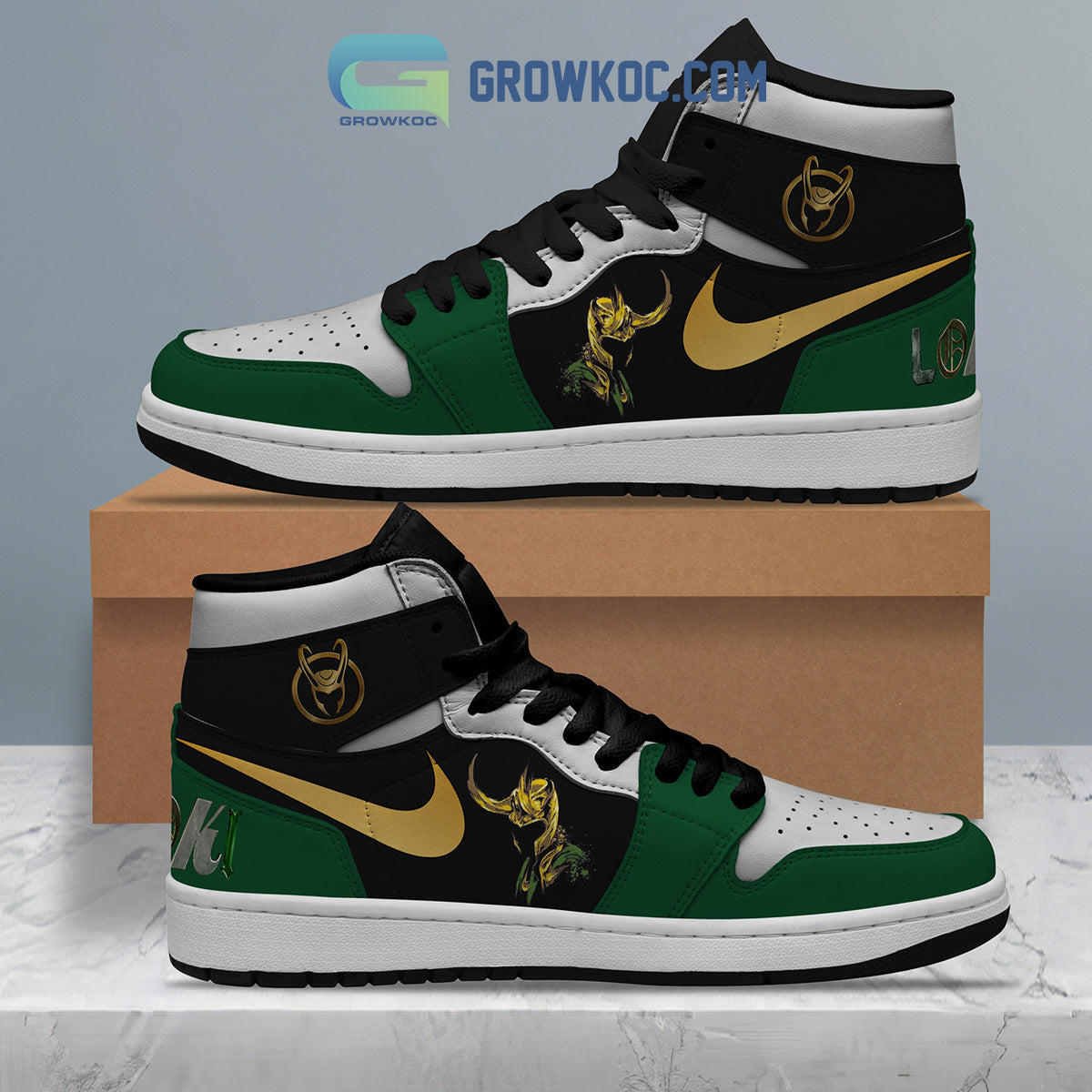 Marvel Loki Love Air Jordan 1 Shoes