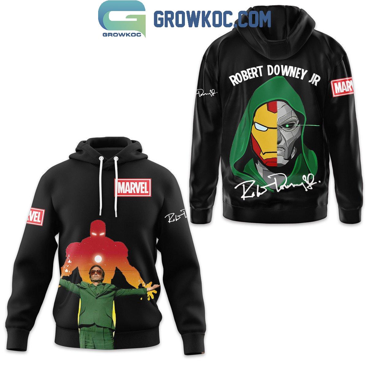 Marvel Robert Downey Jr. Doctor Doom Iron Man Hoodie T Shirt