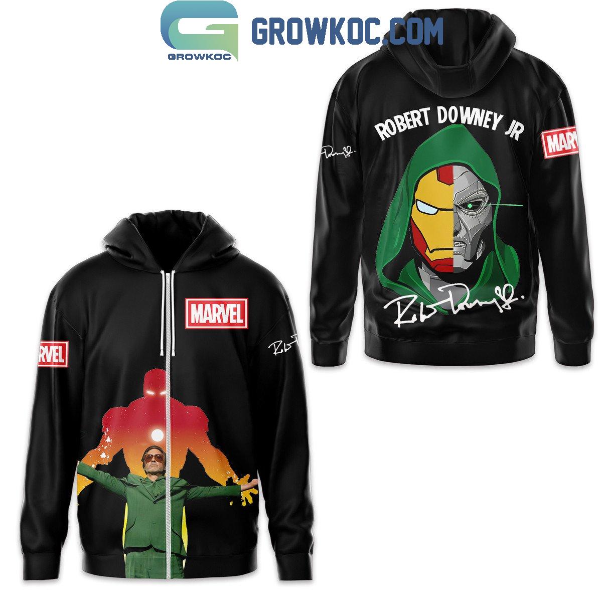 Marvel Robert Downey Jr. Doctor Doom Iron Man Hoodie T Shirt