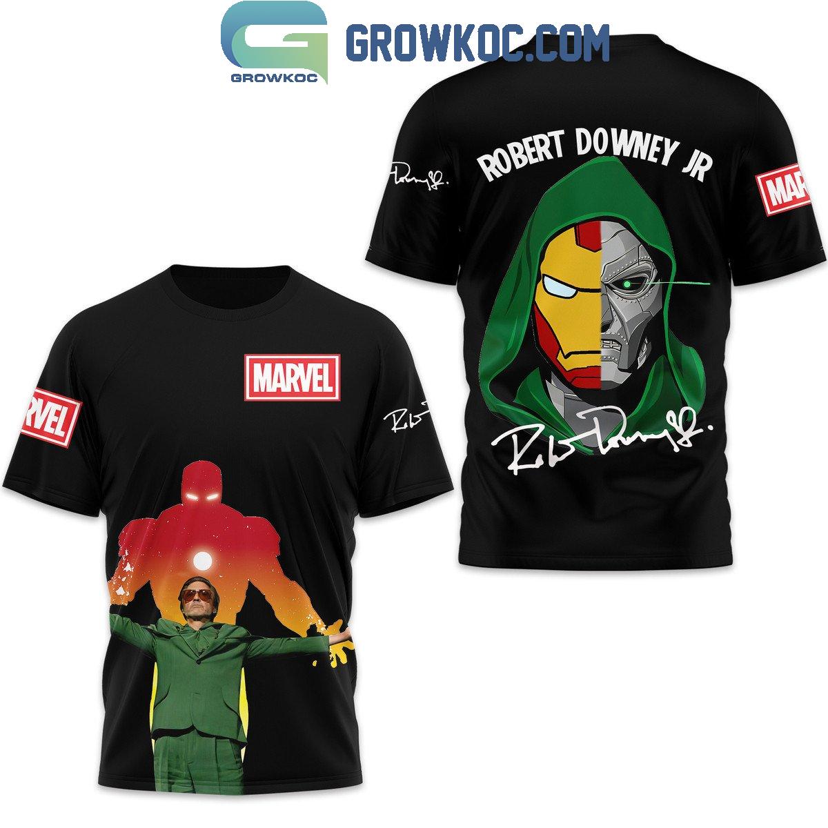 Marvel Robert Downey Jr. Doctor Doom Iron Man Hoodie T Shirt