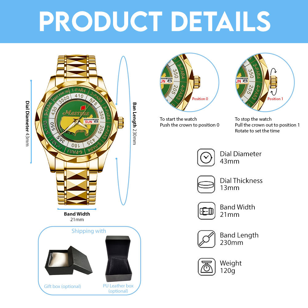 Masters Tournament Alloy Luxury Quartz Watch - TMTHU4402
