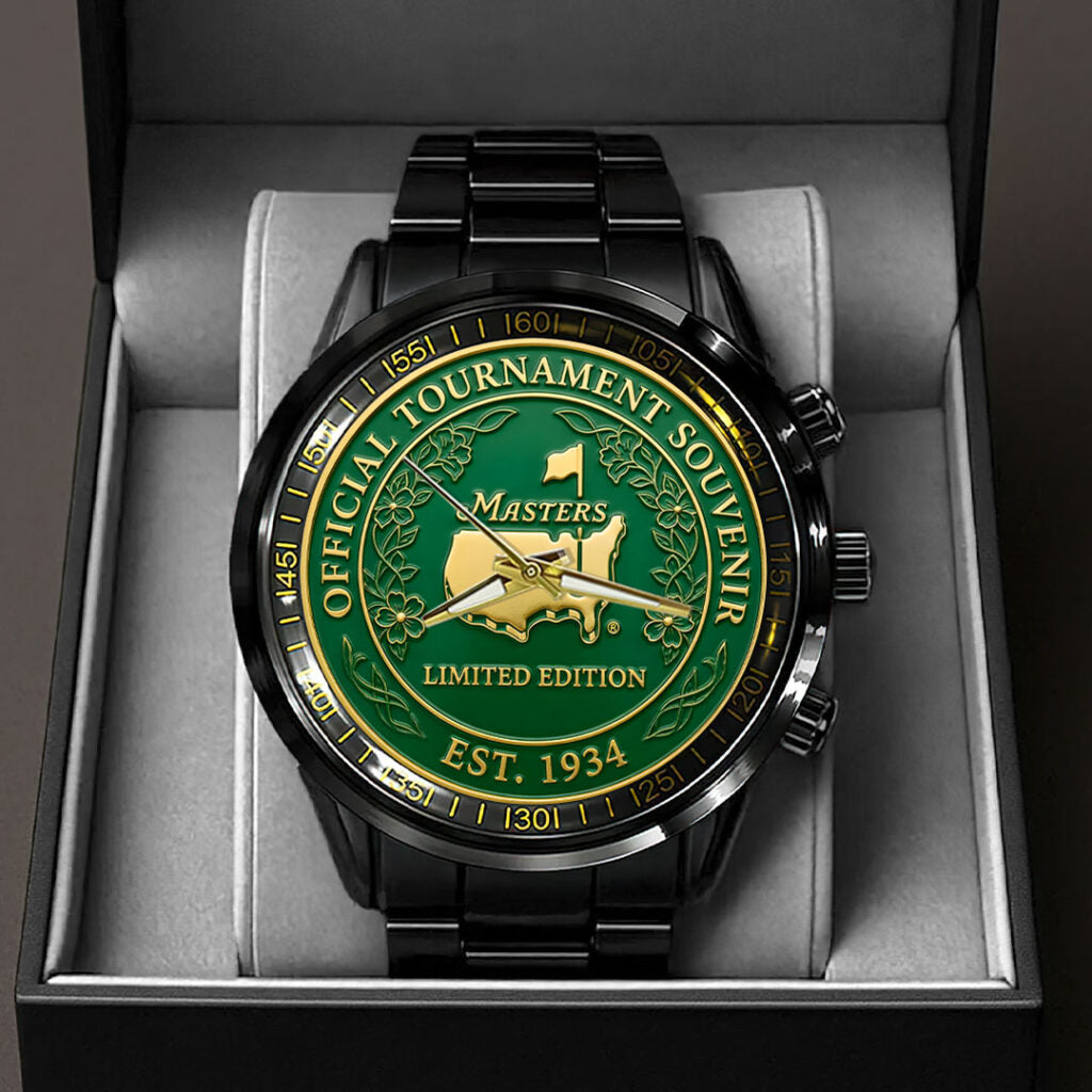 Masters Tournament Black Stainless Steel Watch - HOATT17304